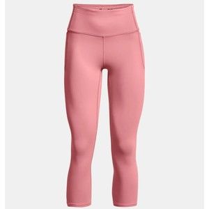 New UNDER ARMOUR UA Meridian Pink Pocket Crop  Leggings GYM Women’s Size Small